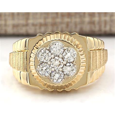 rolex design diamond ring|Rolex rings for men 14k.